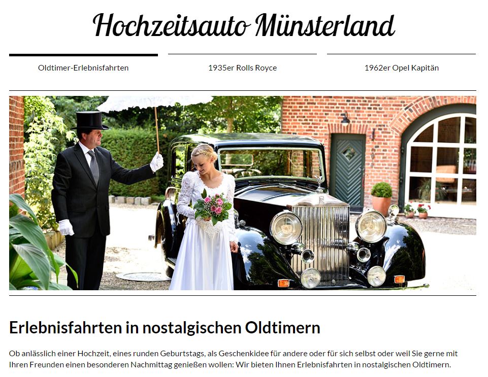Hochzeitsauto-Münsterland